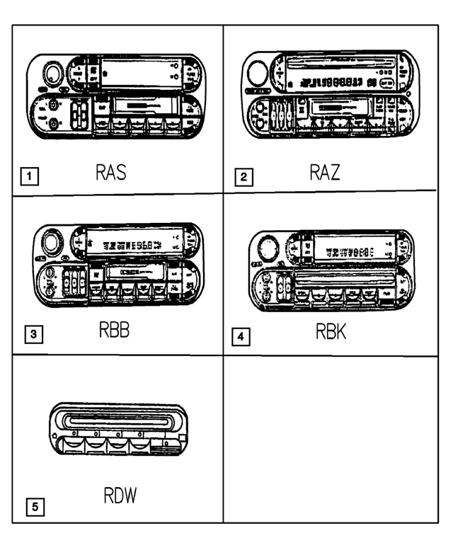 56038567AH - Instrument Panel and Radios and Consoles: AM/FM With CD Radio for Mopar Image
