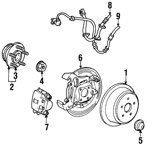 Rear Brakes for 2001 Ford Windstar #0