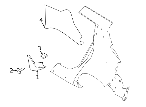 Exterior Trim - Quarter Panel for 2022 Nissan LEAF #0