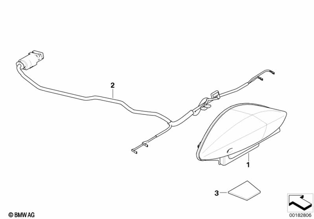 61127702078 - Protection: Wiring Harness Tail Light for BMW-Motorrad Image