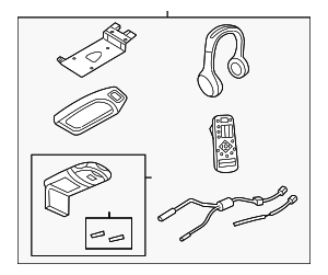 3L2Z19G323BA - Electronics: Drop Down DVD System for Ford: Explorer | Lincoln: Aviator Image