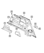 7LJ13TX7AD - Interior Trim: Quarter Trim Panel for Mopar Image image