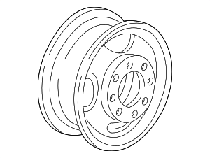 9593148 - Suspension: 16x6-Inch White Wheel for Chevrolet: C/K Pickup, C1500, C2500, C3500, Express 1500, Express 2500, Express 3500, G10, G20, G30, K1500 Pickup, K2500 Pickup, K3500 Pickup, P30, R10, R20, R2500, R30, R3500, V10, V20, V30, V3500 | GMC: C1500 Pickup, C2500 Pickup, C3500 Pickup, G1500, G2500, G3500, K1500 Pickup, K2500 Pickup, K3500 Pickup, P3500, R1500 Pickup, R2500 Pickup, R3500 Pickup, Savana 1500, Savana 2500, Savana 3500, V1500, V2500, V3500 Image