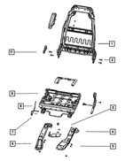 5175659AA - Interior Trim: Bolt for Chrysler: PT Cruiser | Dodge: Nitro | Jeep: Gladiator, Liberty, Wrangler, Wrangler JK | Ram: 1500 Image