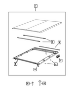 68466064AA - Body Sheet Metal Except Doors: Tonneau Cover Bow for Mopar Image