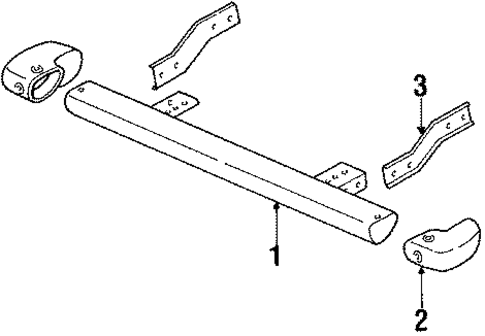 Bumper & Components - Rear for 1988 Isuzu Pickup #0