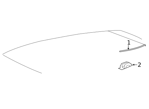 Exterior Trim - Roof for 2025 Toyota Highlander #0