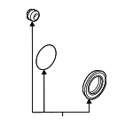 4605B166 - : Disc Brake Caliper Repair Kit for Mitsubishi: Outlander Sport Image