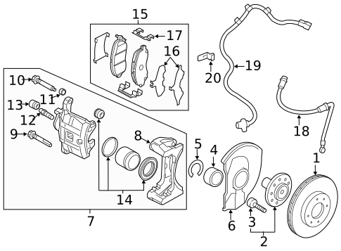 Front Brakes for 2023 Mitsubishi Outlander Sport #0