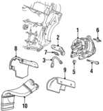 10210730 - Electrical: Alternator Bracket for Chevrolet: Lumina, Monte Carlo | Oldsmobile: Cutlass Supreme | Pontiac: Grand Prix Image