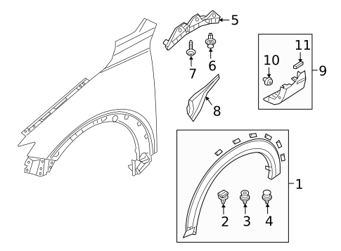 Exterior Trim - Fender for 2020 Mazda CX-3 #0
