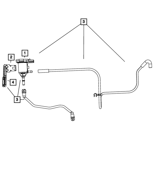 4877990AD - Emission Controls: Proportional Purge Solenoid Harness for Chrysler: Town &amp; Country | Dodge: Grand Caravan Image