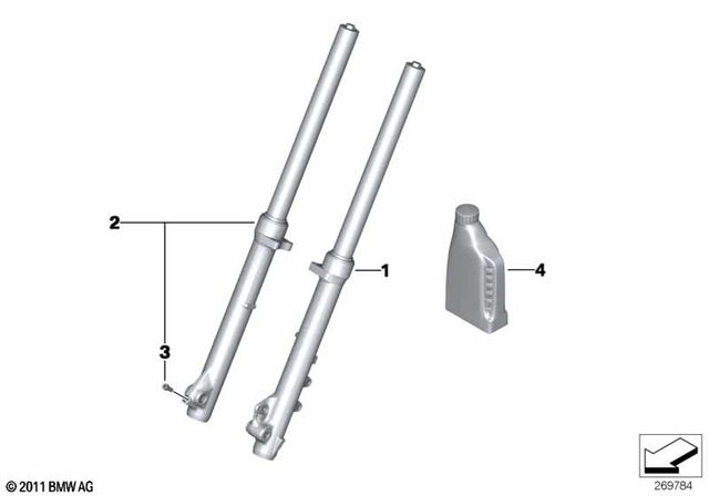 7129904065 - Front Axle, Front Suspension: Isa Screw - M8X20-8.8-zns3 for BMW-Motorrad Image