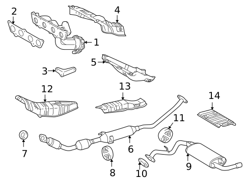 Exhaust Manifold for 2004 Pontiac Vibe #0