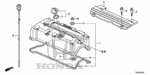 90441RAAA00 - Engine: WASHER, HEAD COVER for Honda Image image