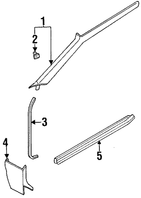 Interior Trim - Pillars for 1997 Nissan 240SX #0