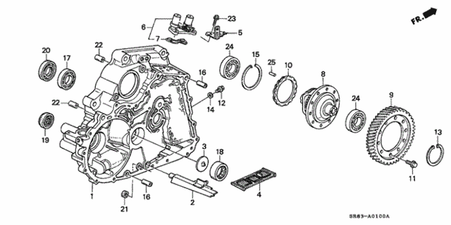 AT Torque Converter Housing for 1993 Honda Civic #0