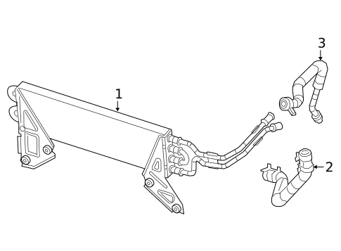 Power Steering Oil Cooler for 2023 Ram 2500 #0