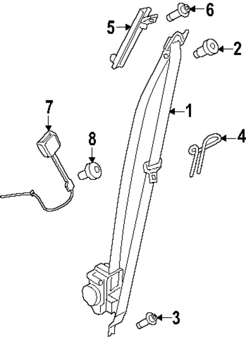 Front Seat Belts for 2024 Porsche Cayenne #0