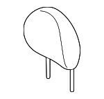 6971A258HA - Body: Headrest for Mitsubishi Image