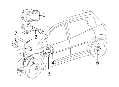 Anti-Lock Brakes for 2004 Toyota Matrix #0