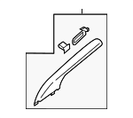 FA1Z5803598AK - Body: Windshield Pillar Trim for Lincoln: MKX Image