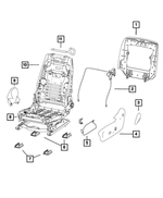 68102995AA - Interior Trim: Seat Back Release Cable for Mopar Image