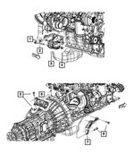 6508414AA - 6.7L Turbo Diesel; Engine: Hex Flange Head Bolt, Mounting, Right Side for Mopar Image