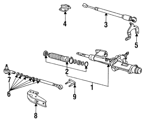 Steering Gear & Linkage for 1994 Audi 90 Quattro #0