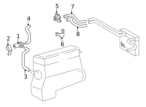 Pump & Hoses for 2000 Mercedes-Benz C230 #0