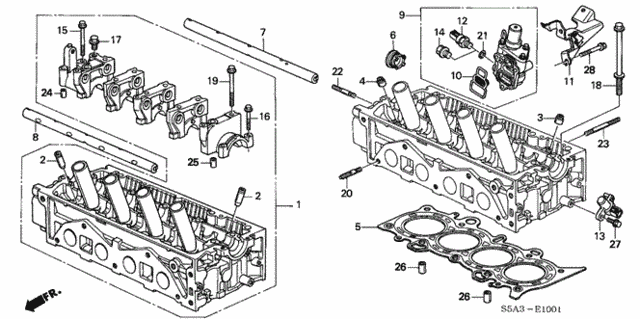 Cylinder Head (SOHC VTEC) for 2001 Honda Civic #0