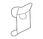 MEA0158502 - Body: Glass Grommet for Kia: Rio, Sephia, Spectra, Sportage Image