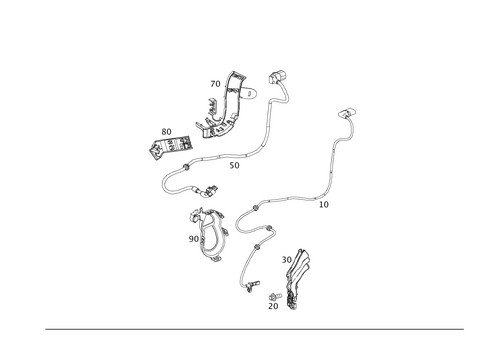 Rear Axle Wiring for 2017 Mercedes-Benz B 250e #0