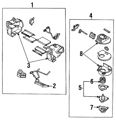 Blower Motor & Fan for 1989 Mazda RX-7 #0