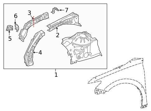 Structural Components & Rails for 2020 Toyota Camry #0