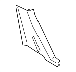 9Y0867288SOX7 - Body: Upper Pillar Trim for Porsche Image