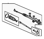 STE958 - Steering: Motorcraftâ„¢ Gear Assembly for Ford Image