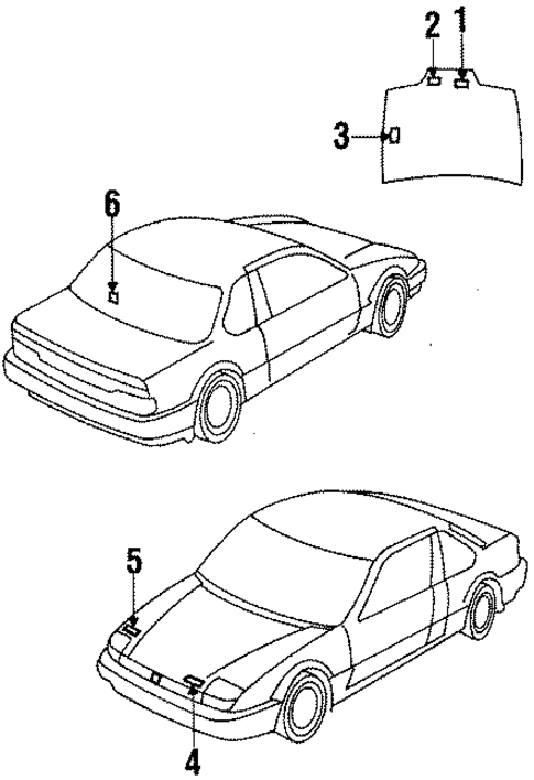 Information Labels for 1989 Honda Prelude #0