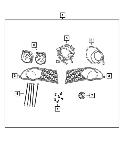 Fog Lights and Electrical for 2013 Dodge Journey #0