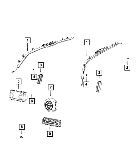 Air  Bags for 2019 Jeep Compass #1