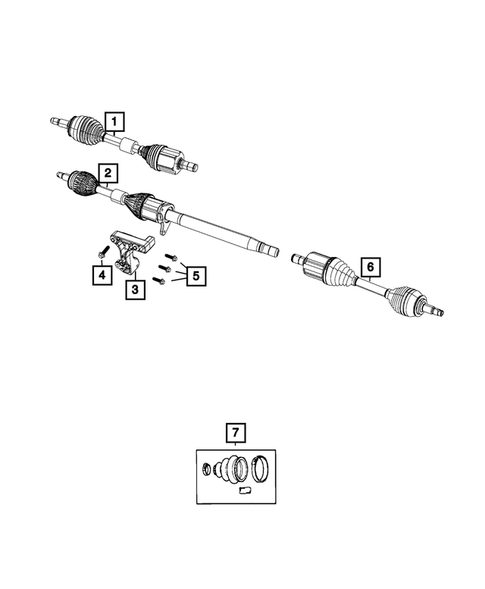 Front Axle Drive Shafts for 2017 Chrysler 200 #0