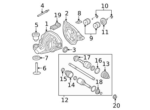 Rear Axle for 2005 Ford Explorer #1