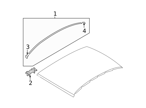 Exterior Trim - Roof for 2009 Kia Spectra5 #0