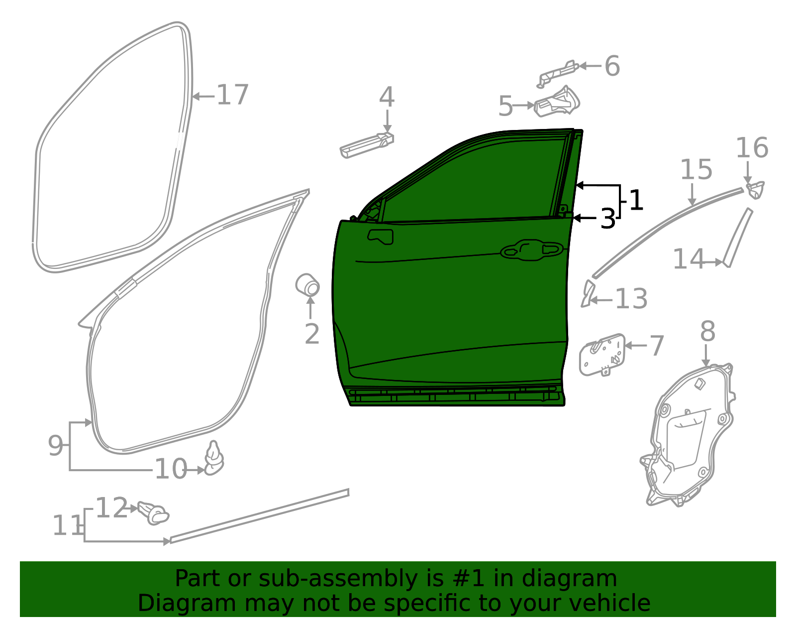 2021-2024 Toyota Venza Door Shell 67002-48181 | Toyota Parts Express