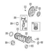 4471933 - Engine 2.4L Four Cylinder: Drive Plate Backing Plate for Mopar Image