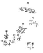 68323954AE - Exhaust: Steering Gear Heat Shield for Mopar Image