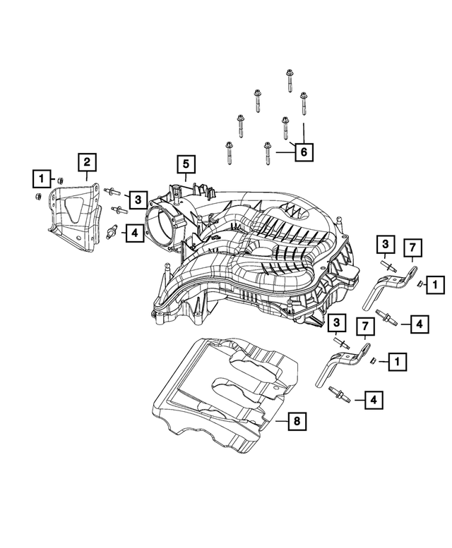 5281884AB - 3.6L Gas; Engine: Bracket for Mopar Image