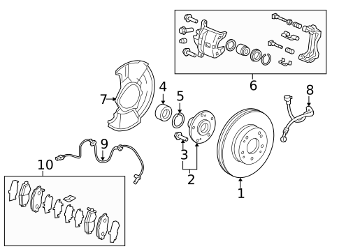 Front Brakes for 2014 Honda Civic #0