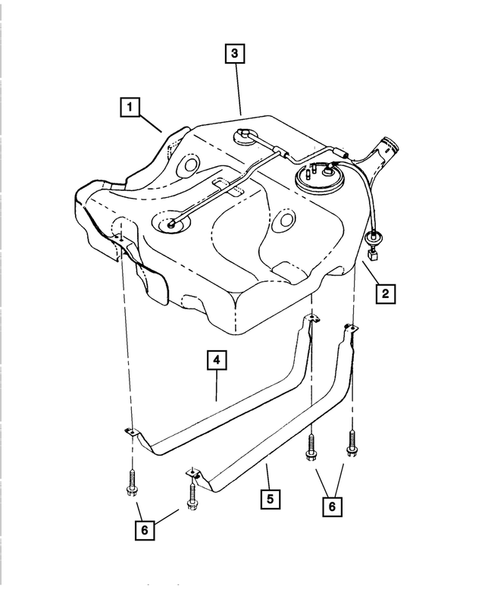 Tank, Fuel for 2002 Dodge Stratus #0