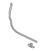 5GM837652A - Body: Door Weather-Strip for Volkswagen Image